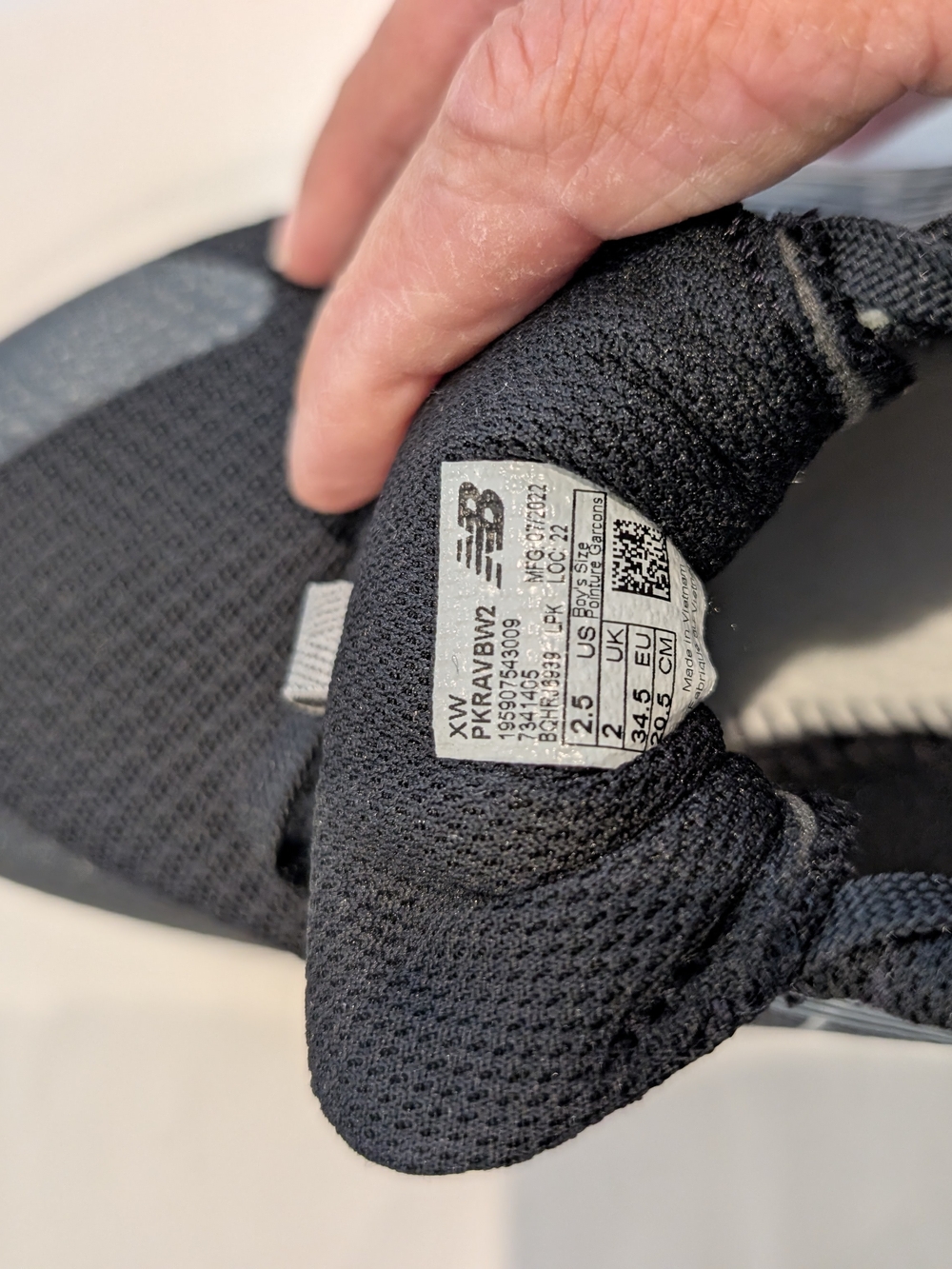 New Balance Black and Gray Kids' Sneakers - Picture 5 of 7